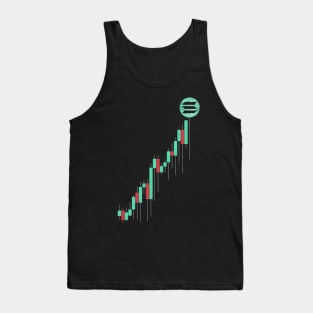 Vintage Stock Chart Solana SOL Coin To The Moon Trading Hodl Crypto Token Cryptocurrency Blockchain Wallet Birthday Gift For Men Women Kids Tank Top